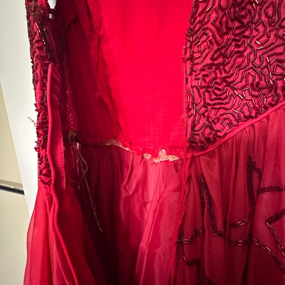 50’s Vintage Beaded Dress Size 0 - Picture 11 of 11
